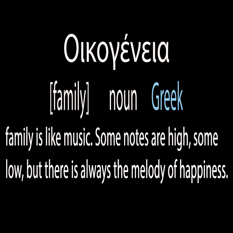 Οικογένεια 'family noun'