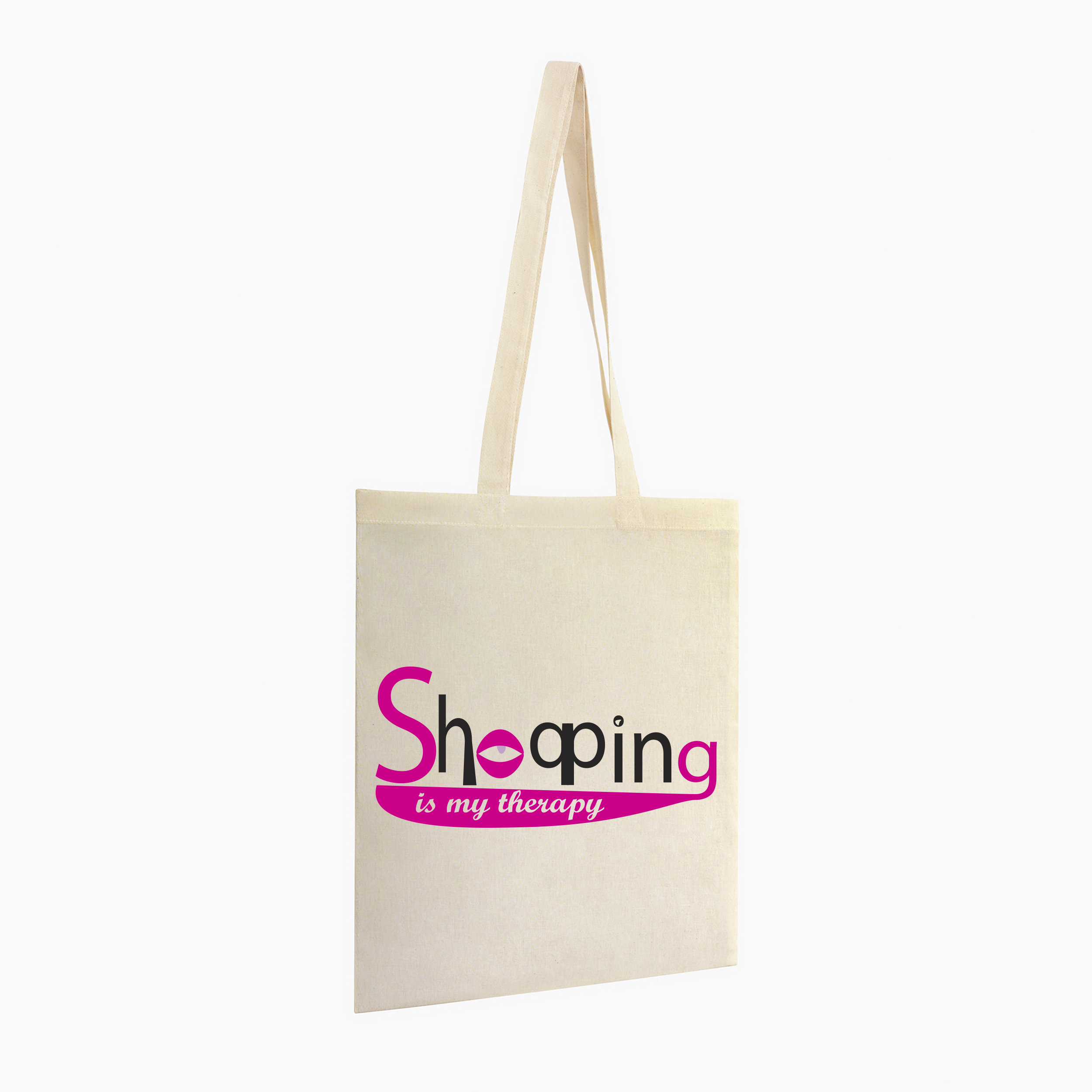 Τσάντα Totebag "Shopping is my therapy"