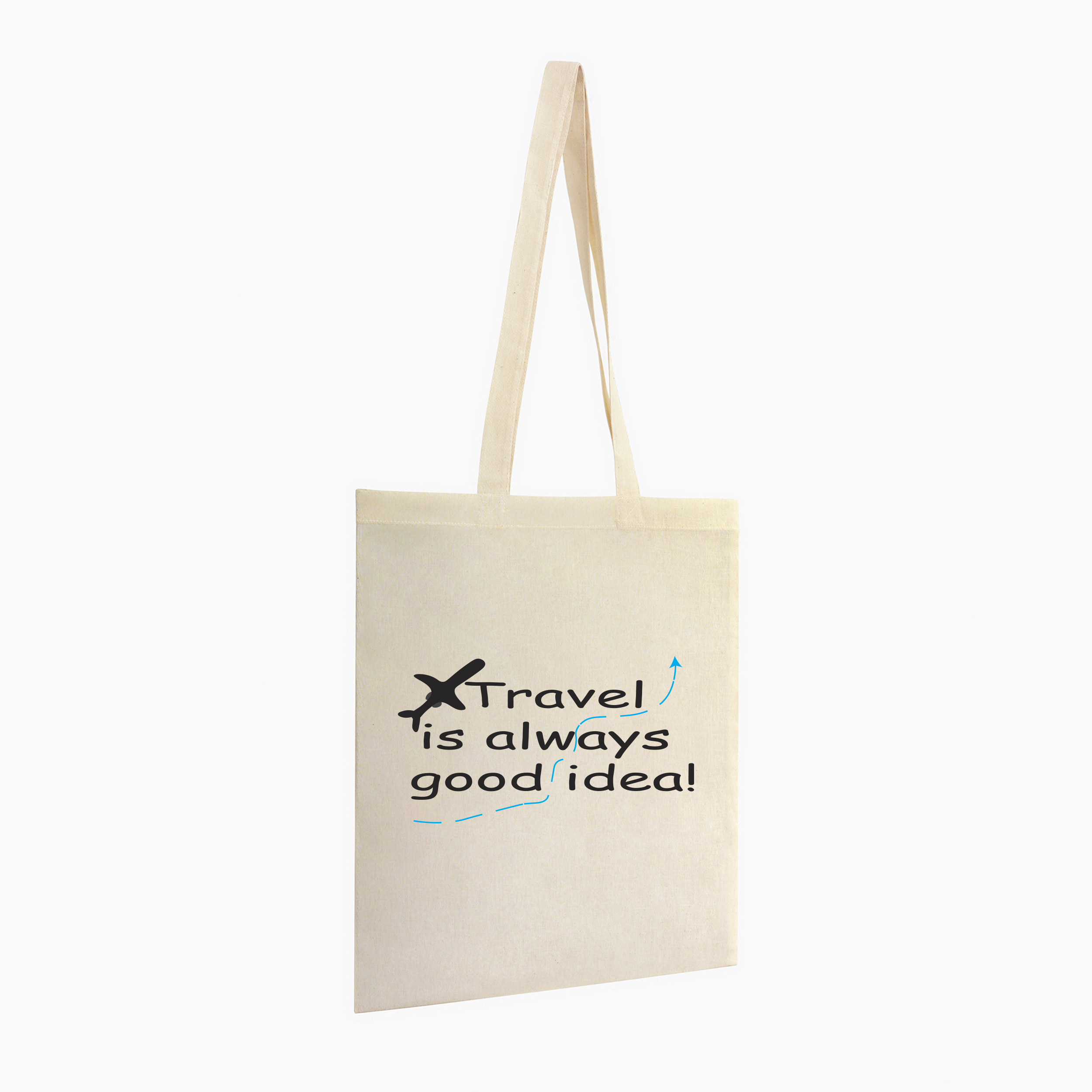 Τσάντα Totebag "Travel is always good idea"