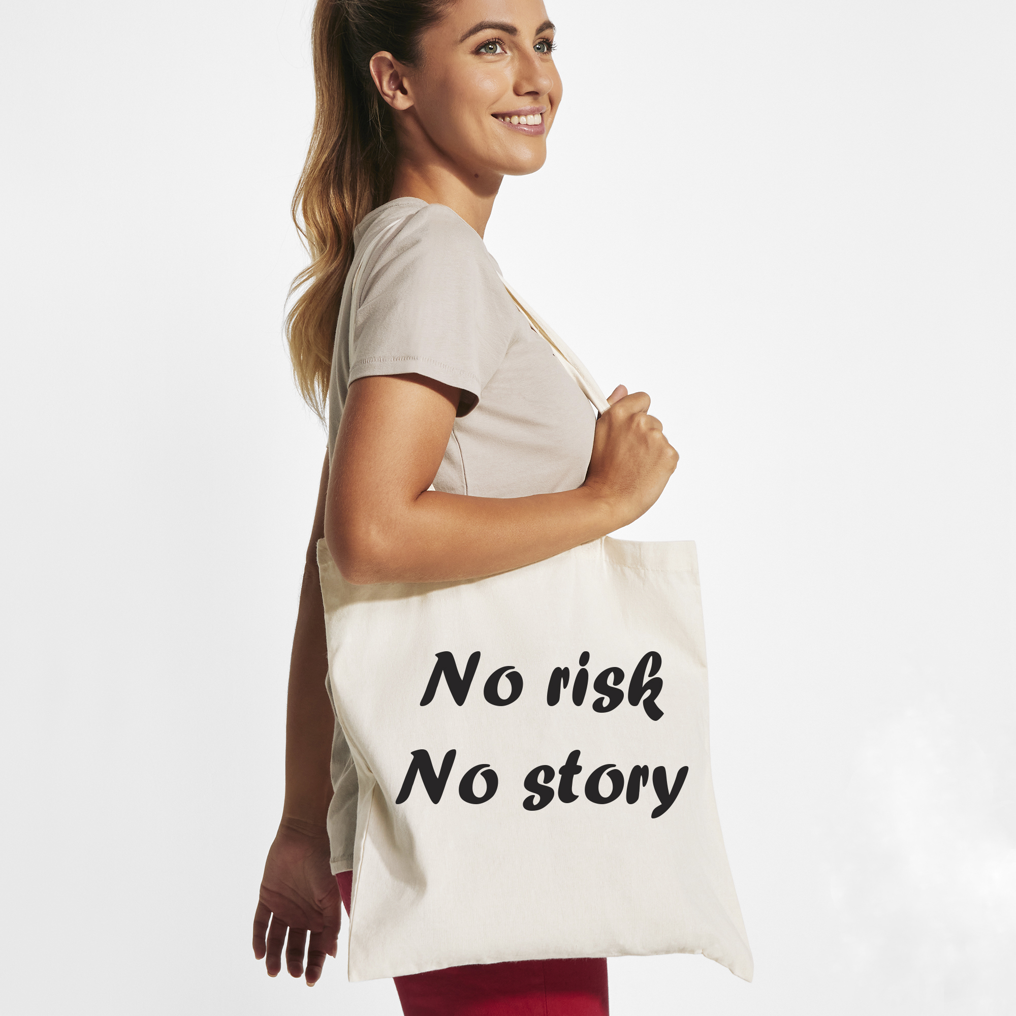 Τσάντα Totebag "No risk no story"