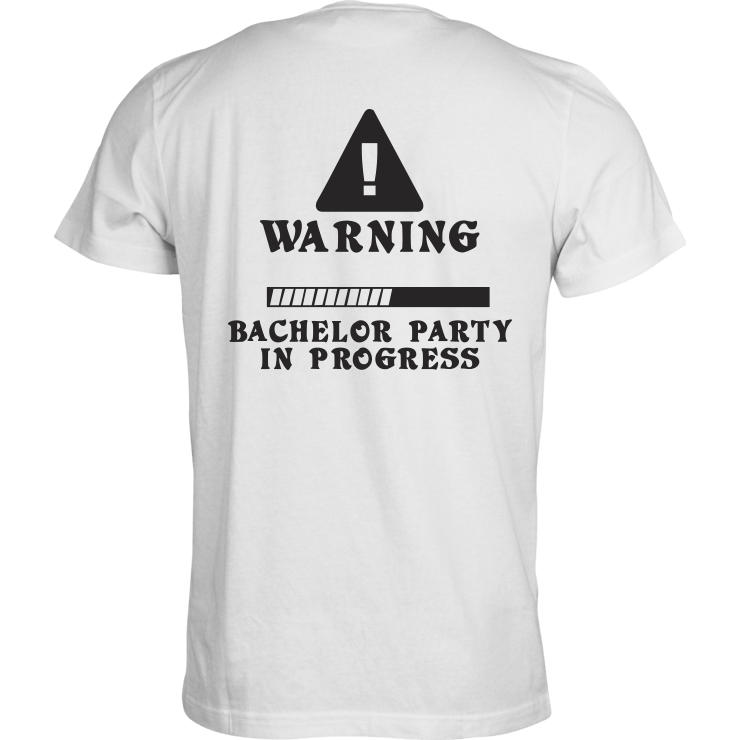 Tshirt "Bachelor party in progress"