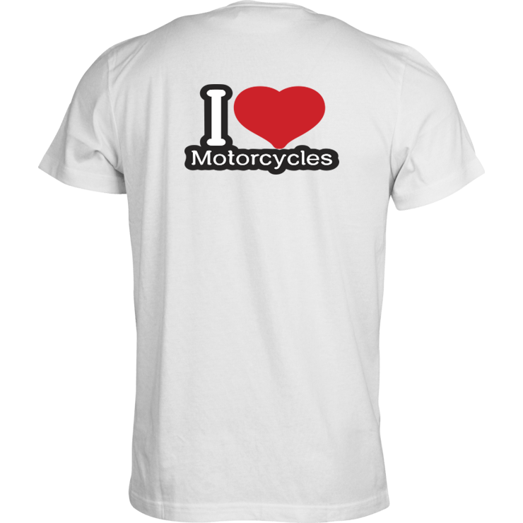Tshirt "I love motorcycles"