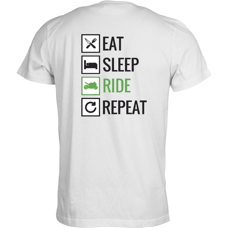 Tshirt "Eat, sleep , ride, repeat"