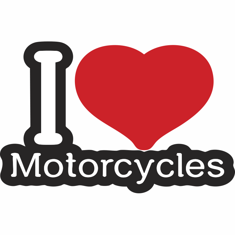 Tshirt "I love motorcycles"