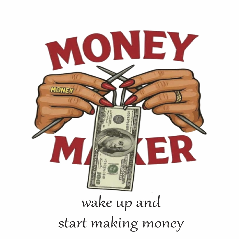 Tshirt "Wake up and start making money"