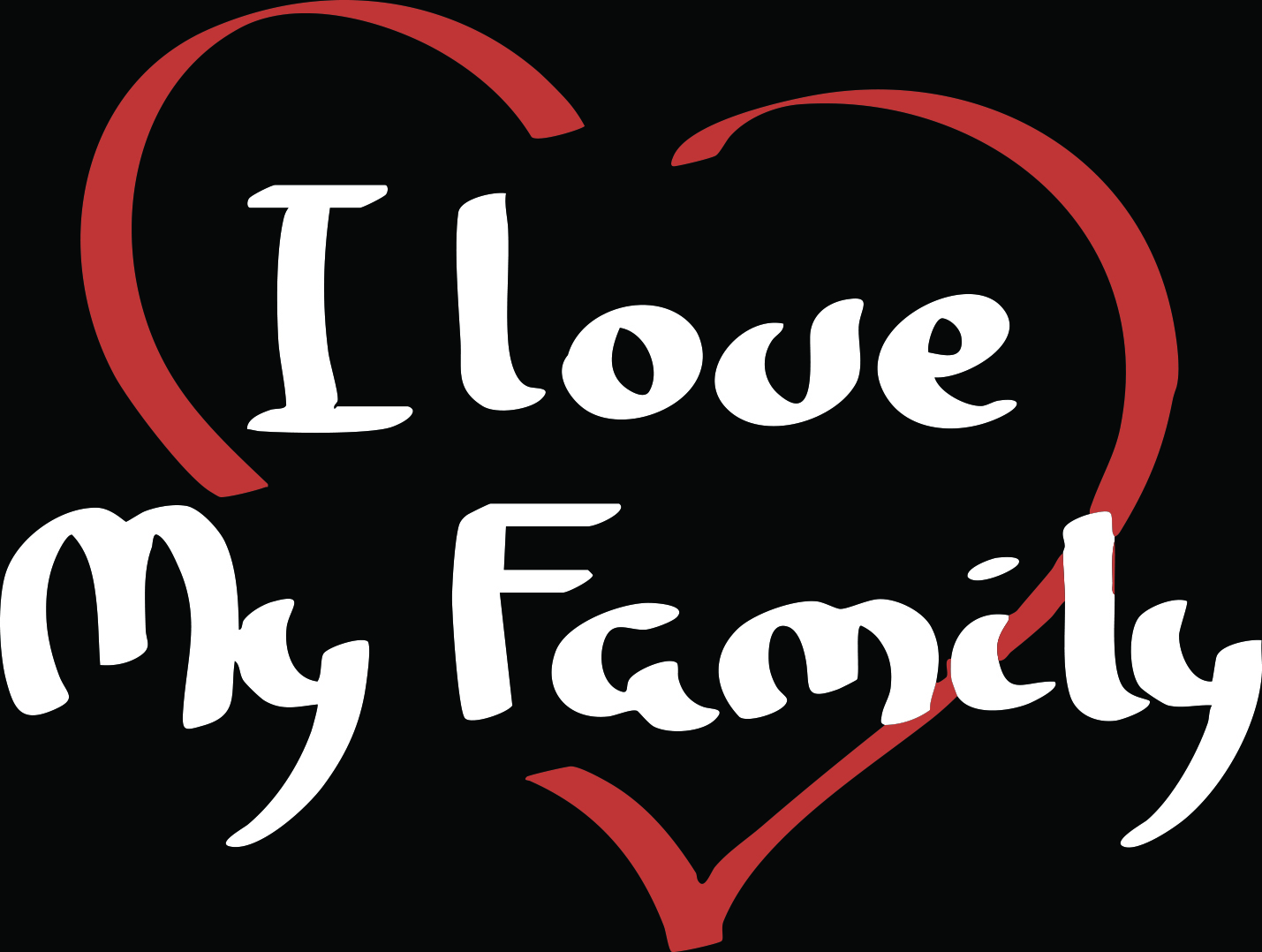 Tshirt "I love my family"