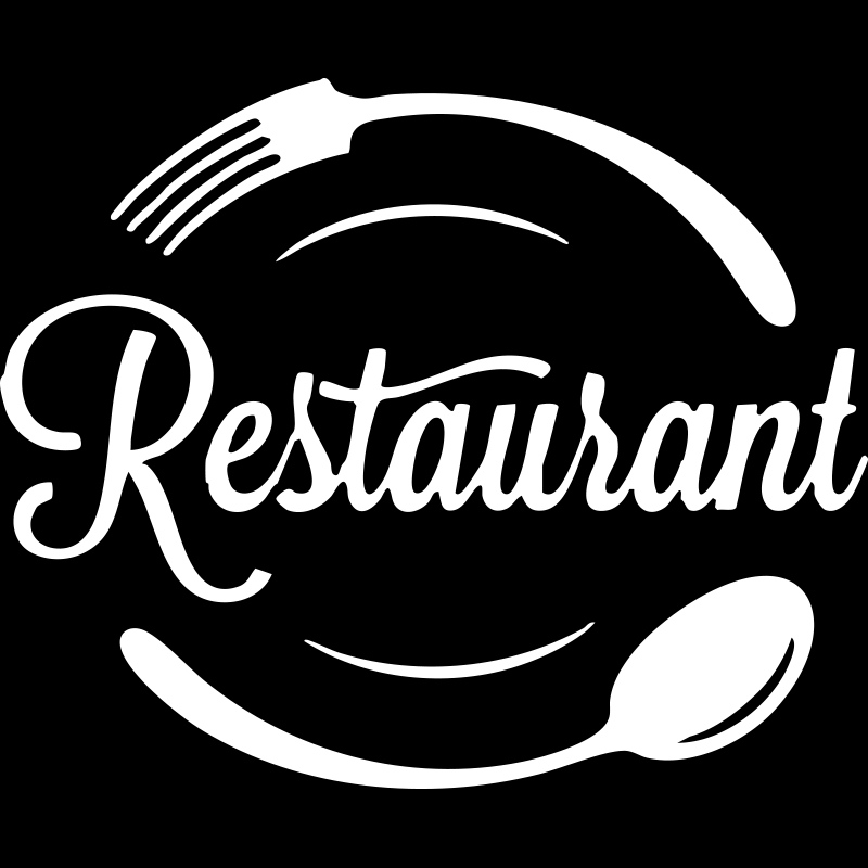 Vinyl sticker για λείες επιφάνειες "RESTAURANT"