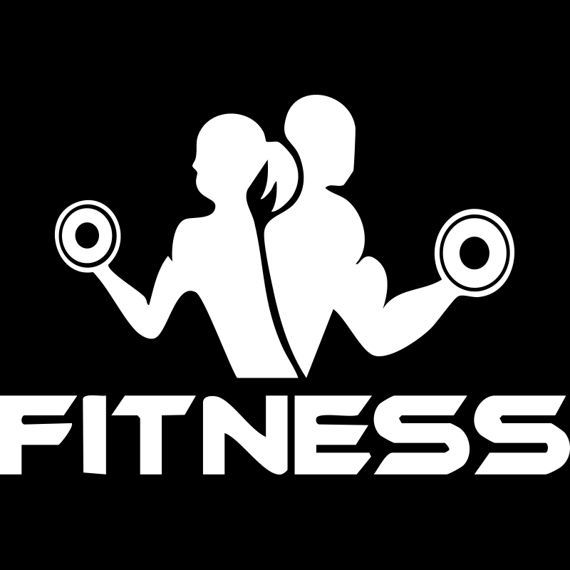 Vinyl sticker για λείες επιφάνειες "Fitness"