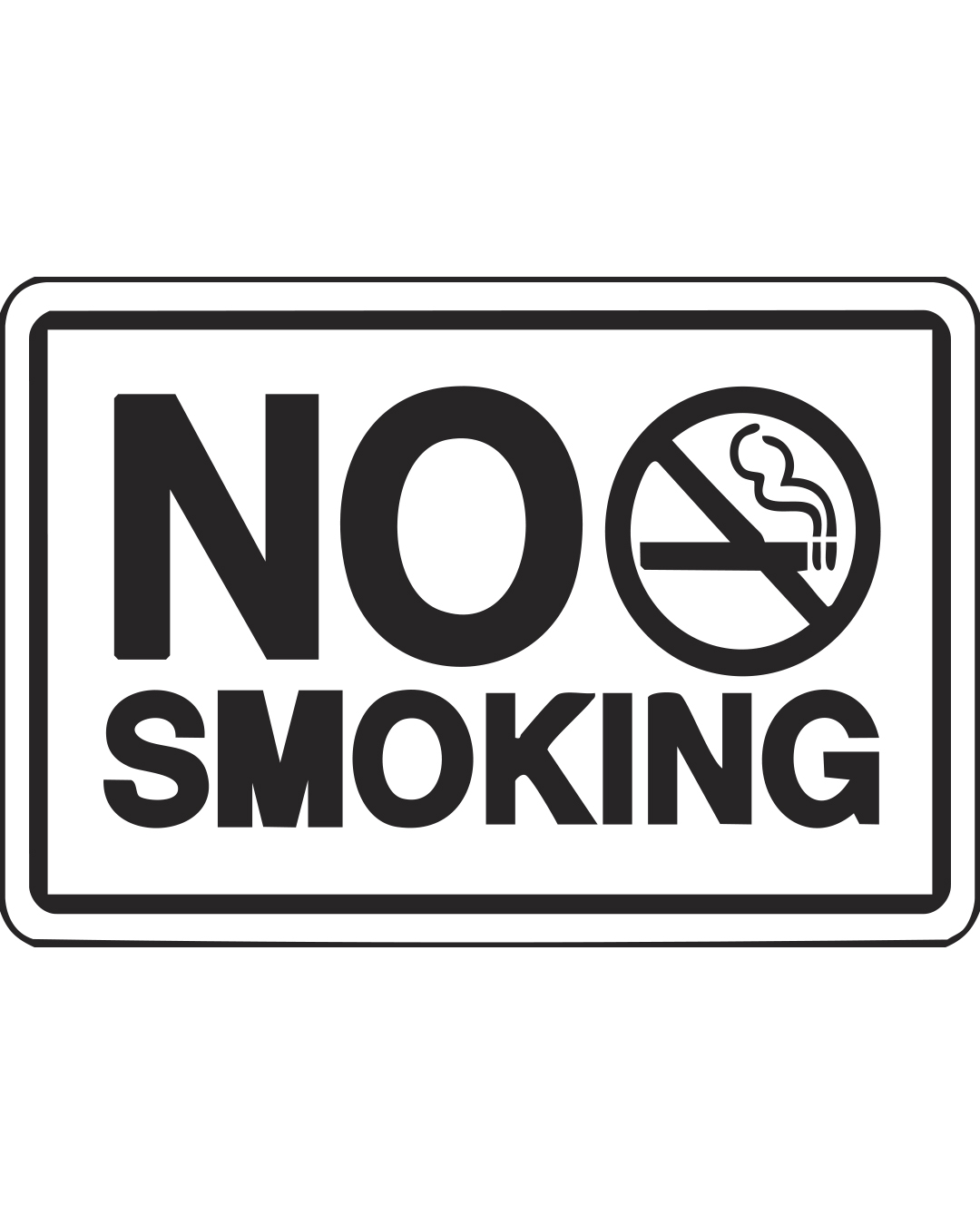 Vinyl sticker για λείες επιφάνειες "No smoking"